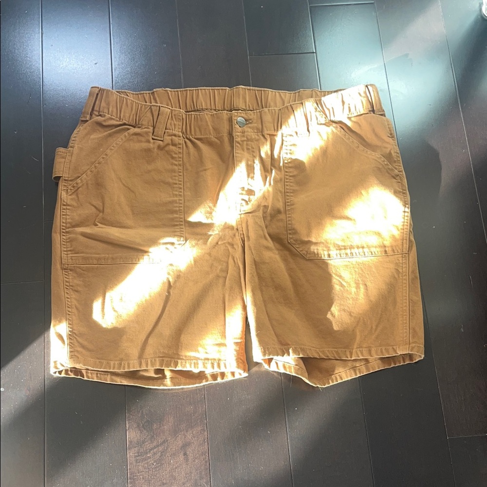 Carhartt Women's Brown Cargo Shorts size 16 W Regular